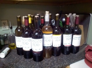 24 bottles of mead on the ... oh never mind.